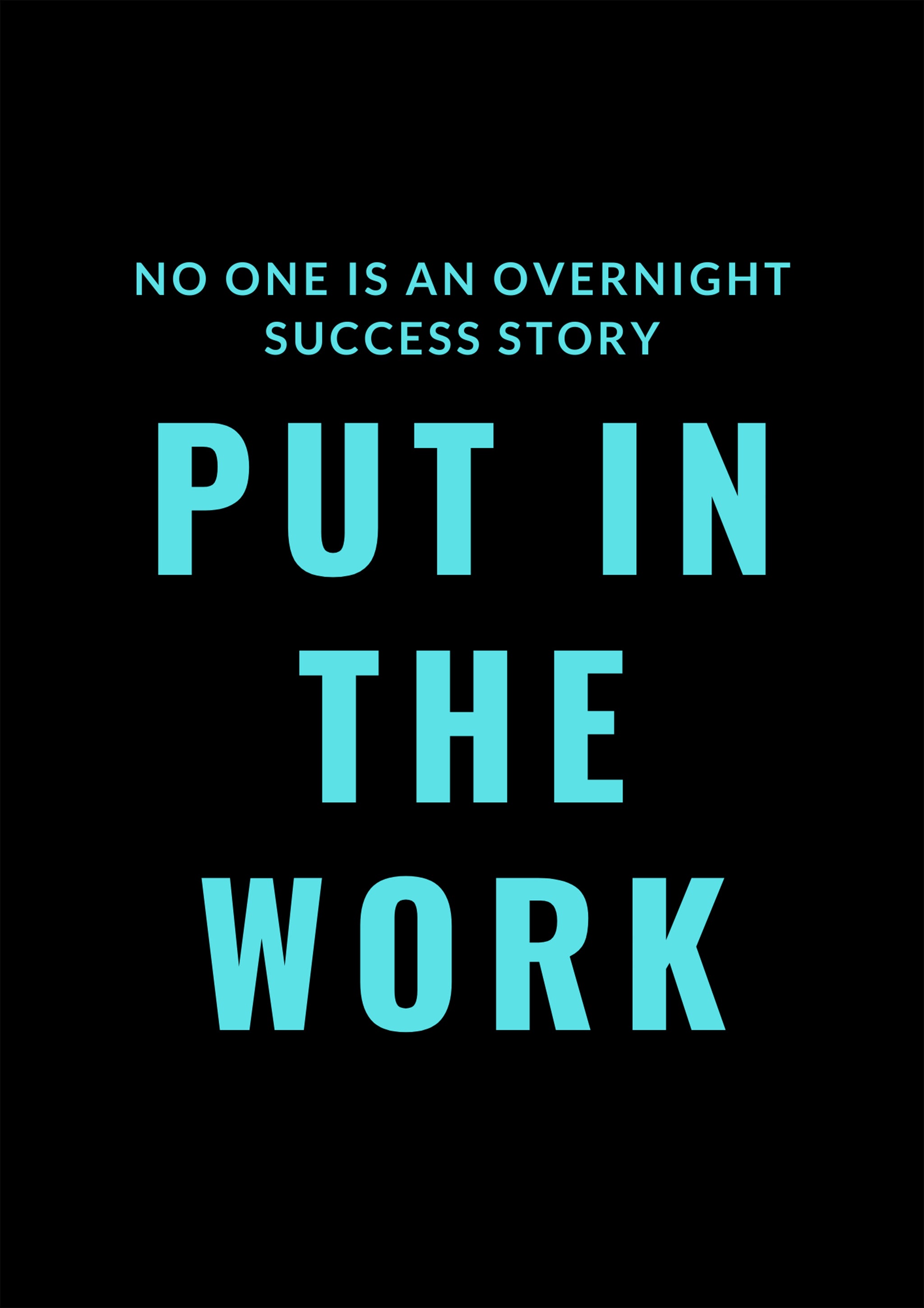 Put In The Work — Motivation